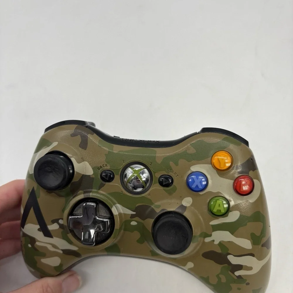 Microsoft Xbox 360 Controller Limited Edition Halo 4 Camo OEM Cleaned & Tested
